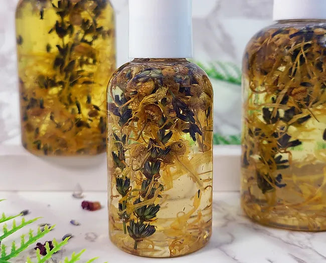 Herbal Chamomile, Calendula, & Lavender Moisturizing Body Oil