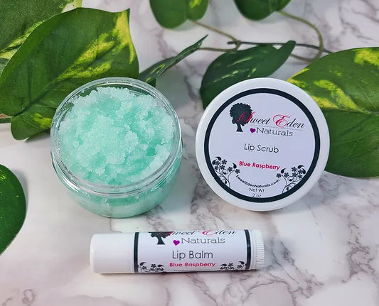 Blue Raspberry Lip Kit | Lip Scrub & Lip Balm